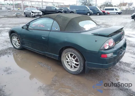 2001 Mitsubishi Eclipse Spyder Gt из США, поврежденный, VIN 4A3AE85H11E203466